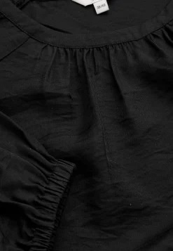 Vævet bluse med struktur