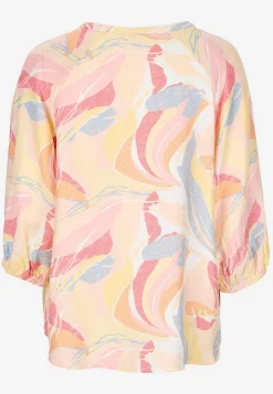 Vævet bluse med struktur