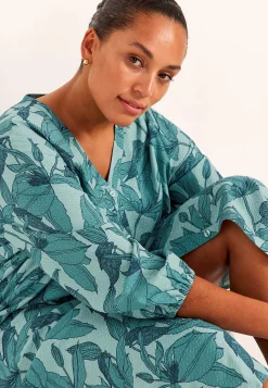 Vævet kjole med lommer