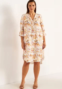 Vævet kjole med lommer