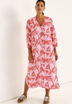 Vævet kjole med lommer