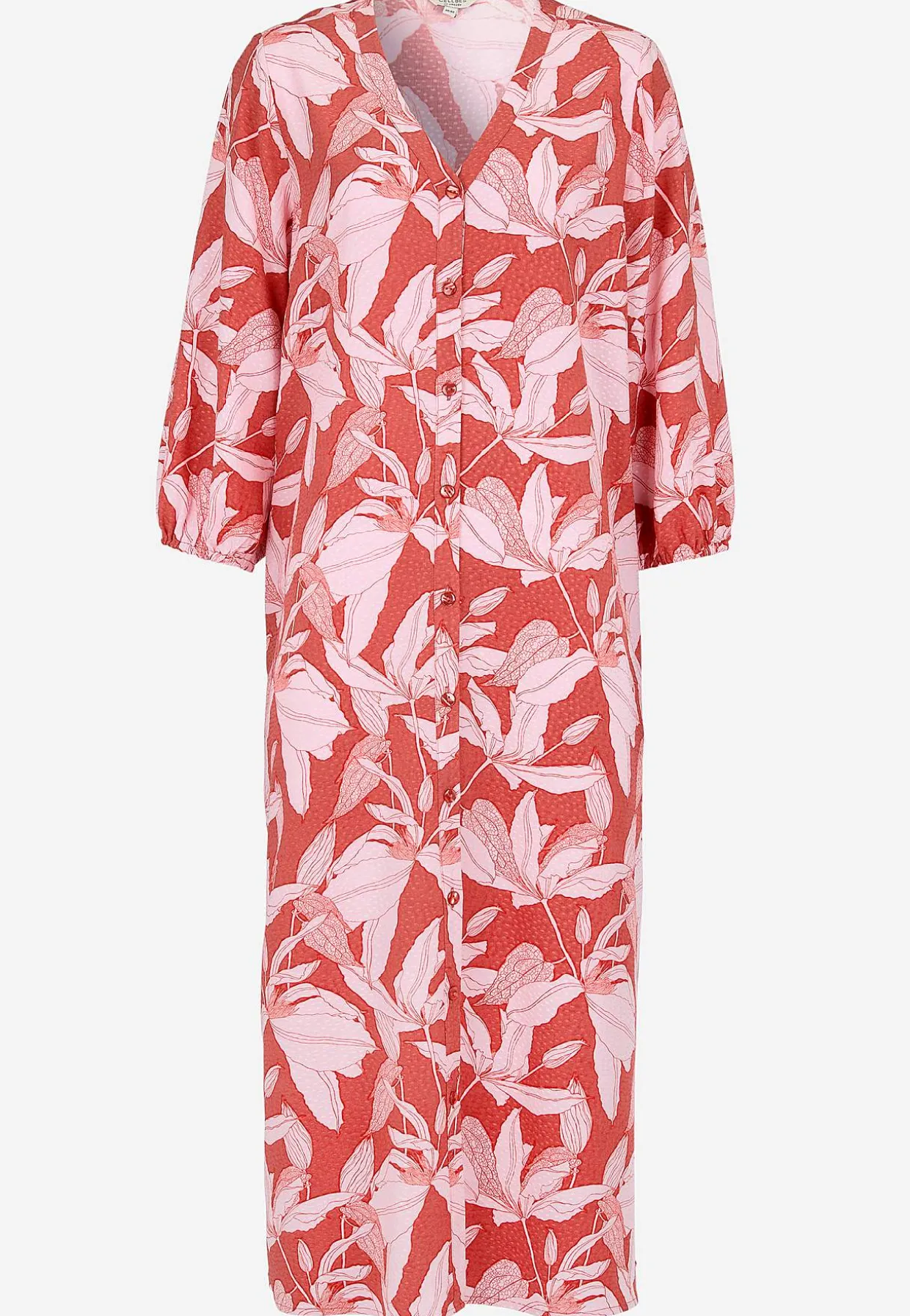 Vævet kjole med lommer