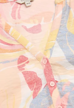 Vævet kjole med struktur