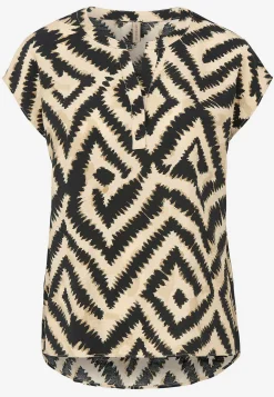 Vævet, let krøllet viskosebluse