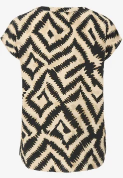 Vævet, let krøllet viskosebluse