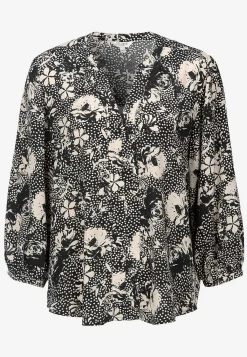 Vævet, mønstret bluse | Cellbes