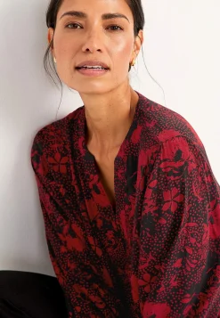 Vævet, mønstret bluse | Cellbes