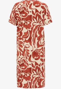 Vævet, mønstret viskosekjole | Cellbes