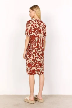 Vævet, mønstret viskosekjole | Cellbes