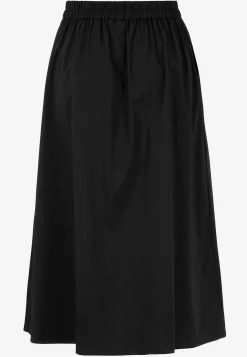 Vævet poplinkjole med lommer