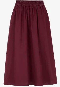 Vævet poplinkjole med lommer