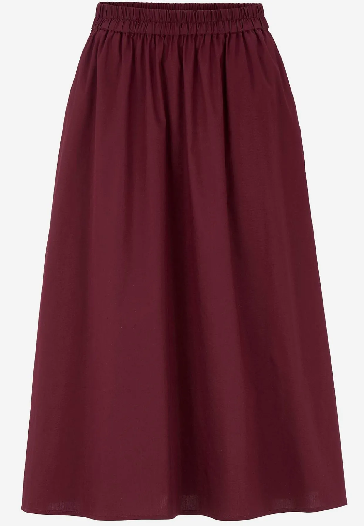 Vævet poplinkjole med lommer