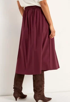 Vævet poplinkjole med lommer