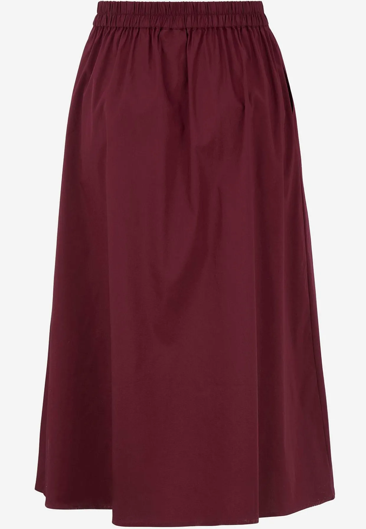 Vævet poplinkjole med lommer