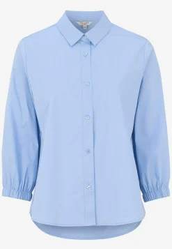 Vævet poplinskjorte