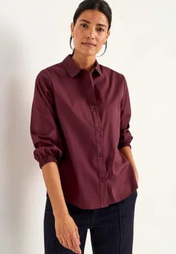 Vævet poplinskjorte | Cellbes