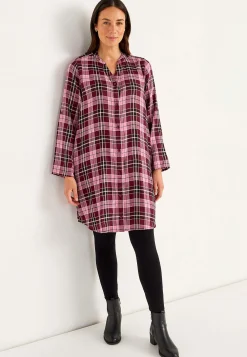 Vævet skjortekjole med lommer | Cellbes