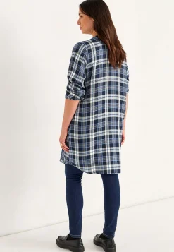 Vævet skjortekjole med lommer | Cellbes