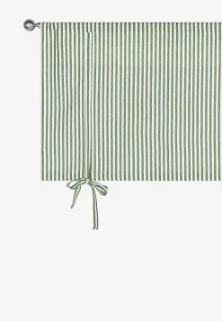 Vævet, stribet liftgardin
