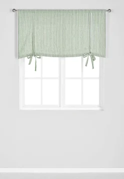 Vævet, stribet liftgardin