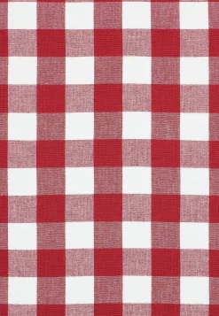 Vævet, ternet gardinkappe