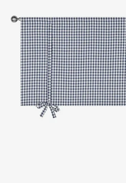 Vævet, ternet liftgardin