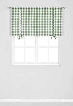 Vævet, ternet liftgardin