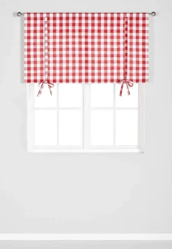 Vævet, ternet liftgardin | Cellbes