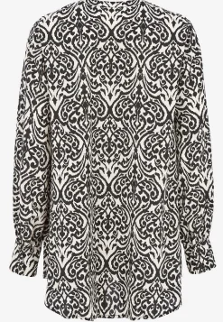 Vævet tunika med knapper