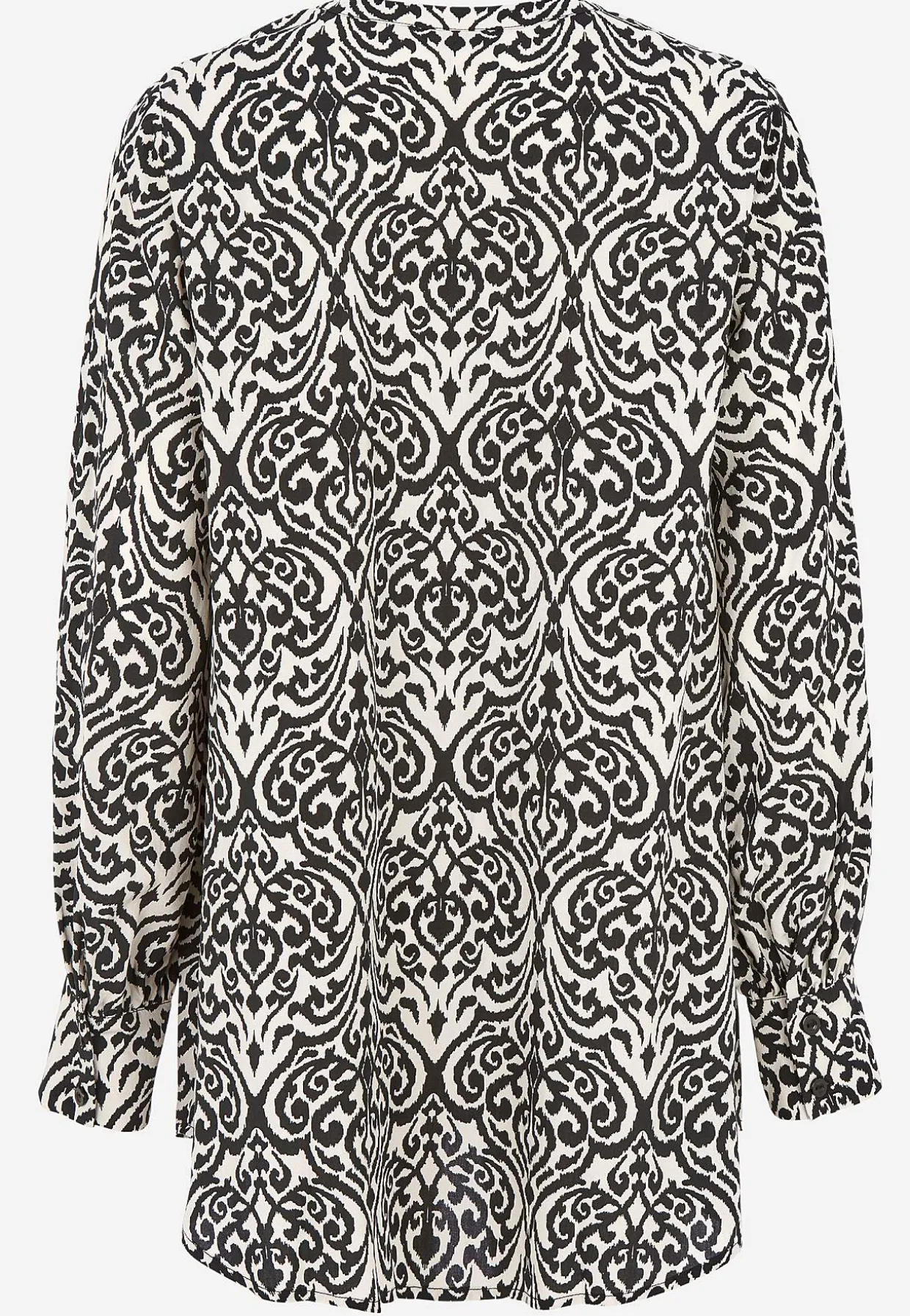 Vævet tunika med knapper