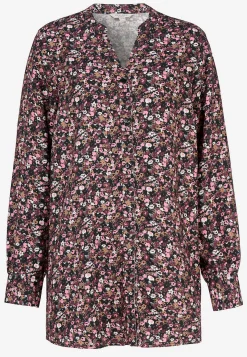 Vævet tunika med knapper