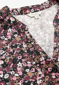 Vævet tunika med knapper