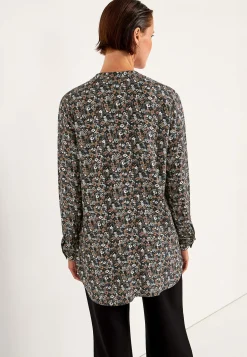 Vævet tunika med knapper