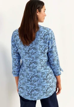 Vævet tunikatop med lommer