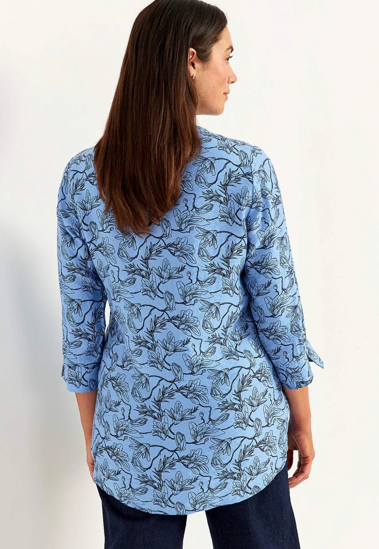 Vævet tunikatop med lommer