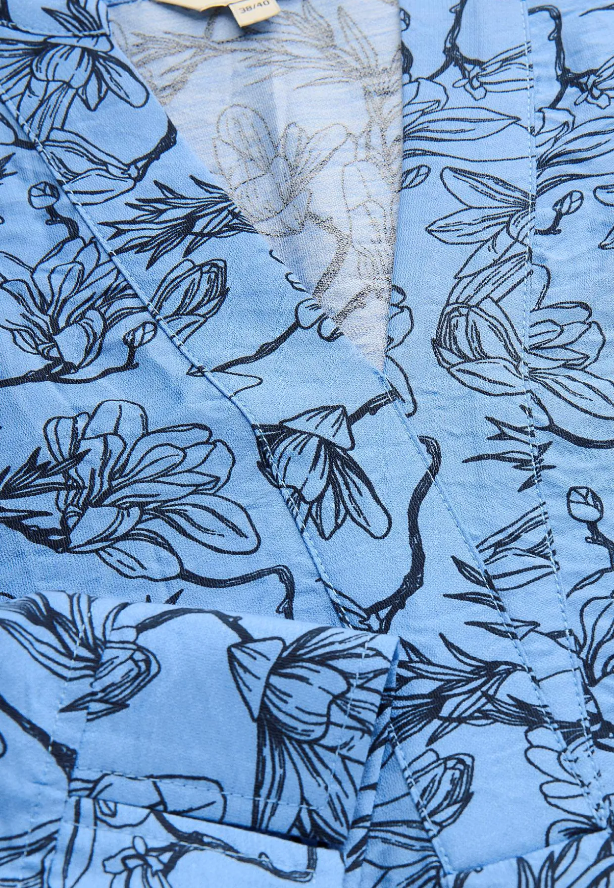 Vævet tunikatop med lommer